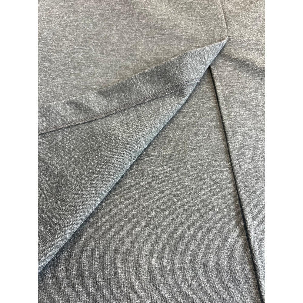 vtg knit pencil skirt‎ back slit MPET gray minimalist capsule simple staple